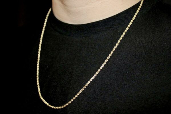 18k White Gold Plated 3mm Tennis Chain in Stainless Steel - Image 2