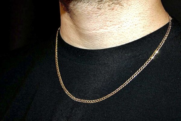18k White Gold Plated 3mm Tennis Chain in Stainless Steel - Image 4