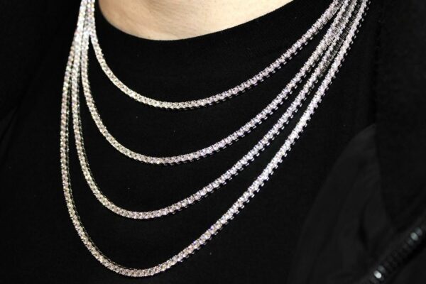 Solid 14kt 3mm Cuban Link chain - Image 2