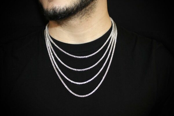 Solid 14kt 3mm Cuban Link chain - Image 4